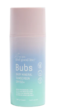 Bubs Baby Mineral Sunscreen SPF50+ 100g